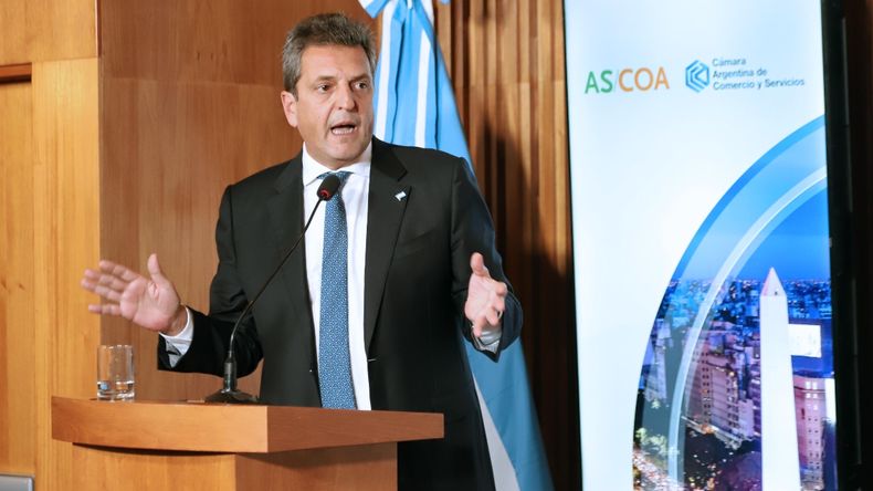 Sergio Massa durante la exposición en el Consejos de las Américas. Sergio Massa durante la exposición en el Consejos de las Américas.