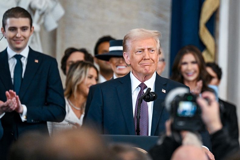 Donald Trump en su última asunción como presidente de Estados Unidos.