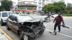 Se registró un choque en Monserrat. Se registró un choque en Monserrat.