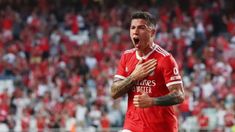 Fernández lleva cuatro goles en Benfica. Fernández lleva cuatro goles en Benfica.
