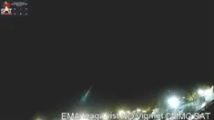 El Servicio Meteorológico Nacional logró filmar el bólido. El Servicio Meteorológico Nacional logró filmar el bólido.