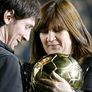 Lionel Messi junto a su madre Celia Cuccittini.