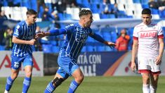 El festejo de Ojeda tras el golazo en la victoria de Godoy Cruz ante Lanús. El festejo de Ojeda tras el golazo en la victoria de Godoy Cruz ante Lanús.