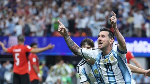 Lionel Messi anotó un golazo contra Egipto.