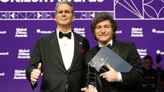 Javier Milei junto a Scott Bessent. Javier Milei junto a Scott Bessent.