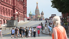 La temperatura en Moscú rompió récords. La temperatura en Moscú rompió récords.