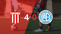 con doblete de benjamin rollheiser, estudiantes liquido 4-0 a belgrano