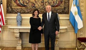 Florencia Misrahi se reunió con el emabajador de EEUU, Marc Stanley.&nbsp;