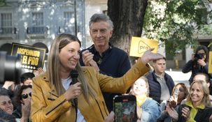 Silvia Lospennato junto a Mauricio Macri.&nbsp;&nbsp;