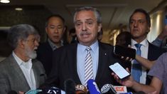 Alberto Fernández, desde Brasil. Alberto Fernández, desde Brasil.