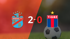 arsenal marco dos veces en la victoria ante tigre en el viaducto