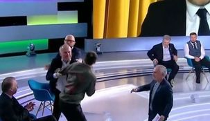 El momento de la pelea entre Butusov y Shufrych.