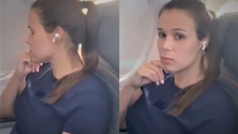 Se hizo viral por negarle el asiento del avión a un niño que lloraba: ahora demandó a la aerolínea y a quien la filmó.