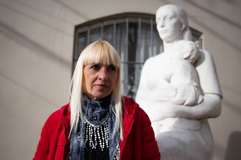 Liliana Leiva en la maternidad Santa Rosa de Vicente L&oacute;pez donde tuvo el parto de su segundo hijo