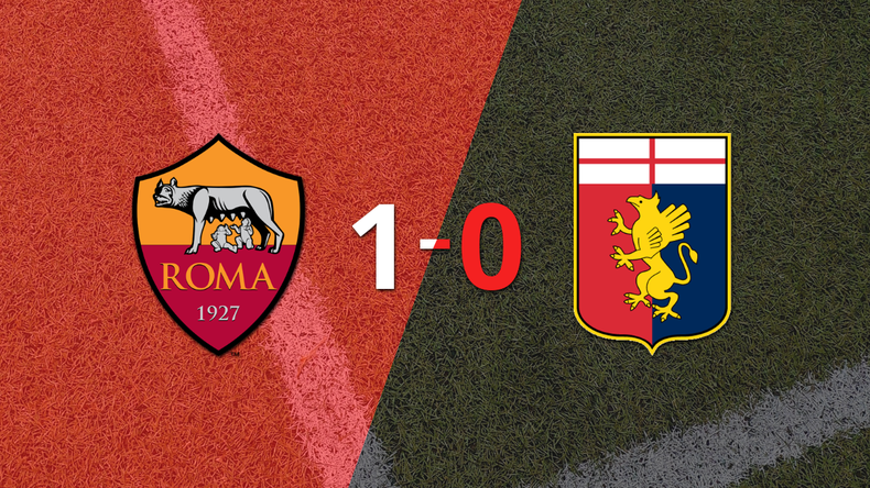 A Roma le alcanzó con un gol para derrotar a Genoa en el estadio Stadio Olimpico