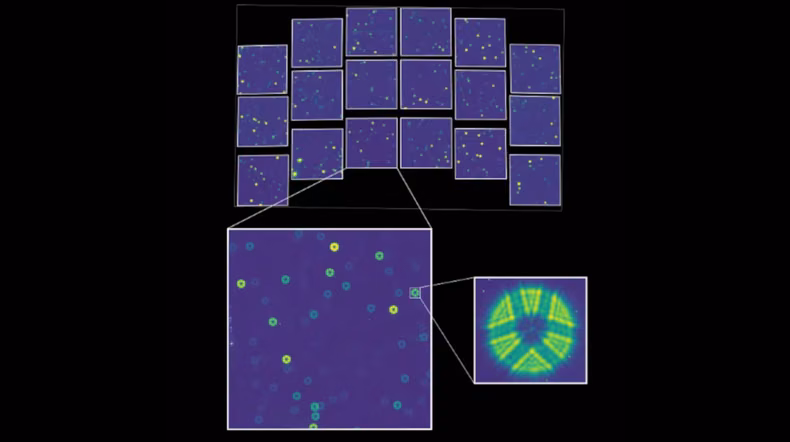 La imagen tomada para realizar la calibración del telescopio. 