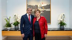 Kristalina Georgieva junto a Luis Caputo. Kristalina Georgieva junto a Luis Caputo.