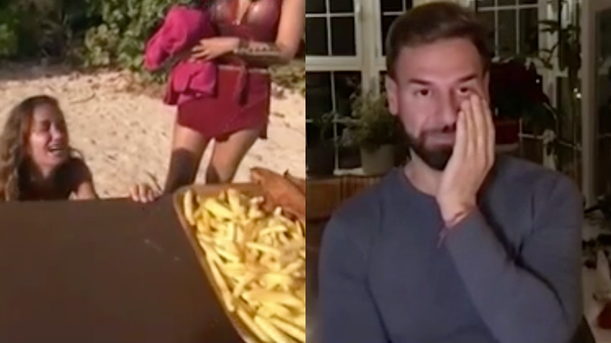 Participa de un reality español y se volvió viral al elegir un plato de comida antes que hablar con su hermano