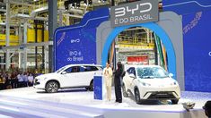 Acto de presentación en lanplanta de BYD en Brasil. Acto de presentación en lanplanta de BYD en Brasil.