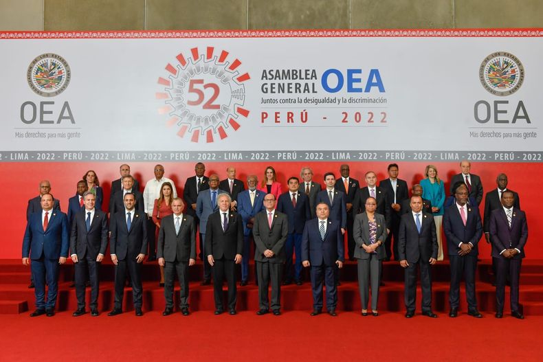 La 52ª Asamblea General de la OEA se desarrolla en Lima