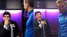 El 22 de octubre de 2017 luego de que el Tottenham goleara 4-1 al Liverpool, Maradona bajó a los vestuarios y se encontró con Kane.