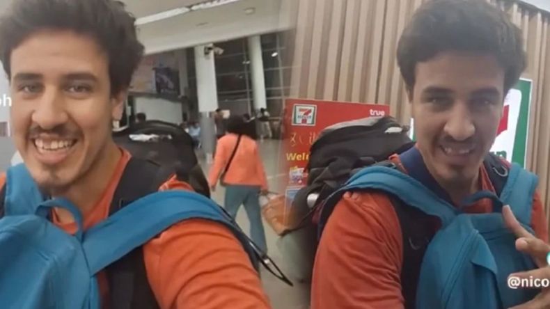 Un argentino llegó a Tailandia y se sorprendió por la inesperada tapa de un diario.