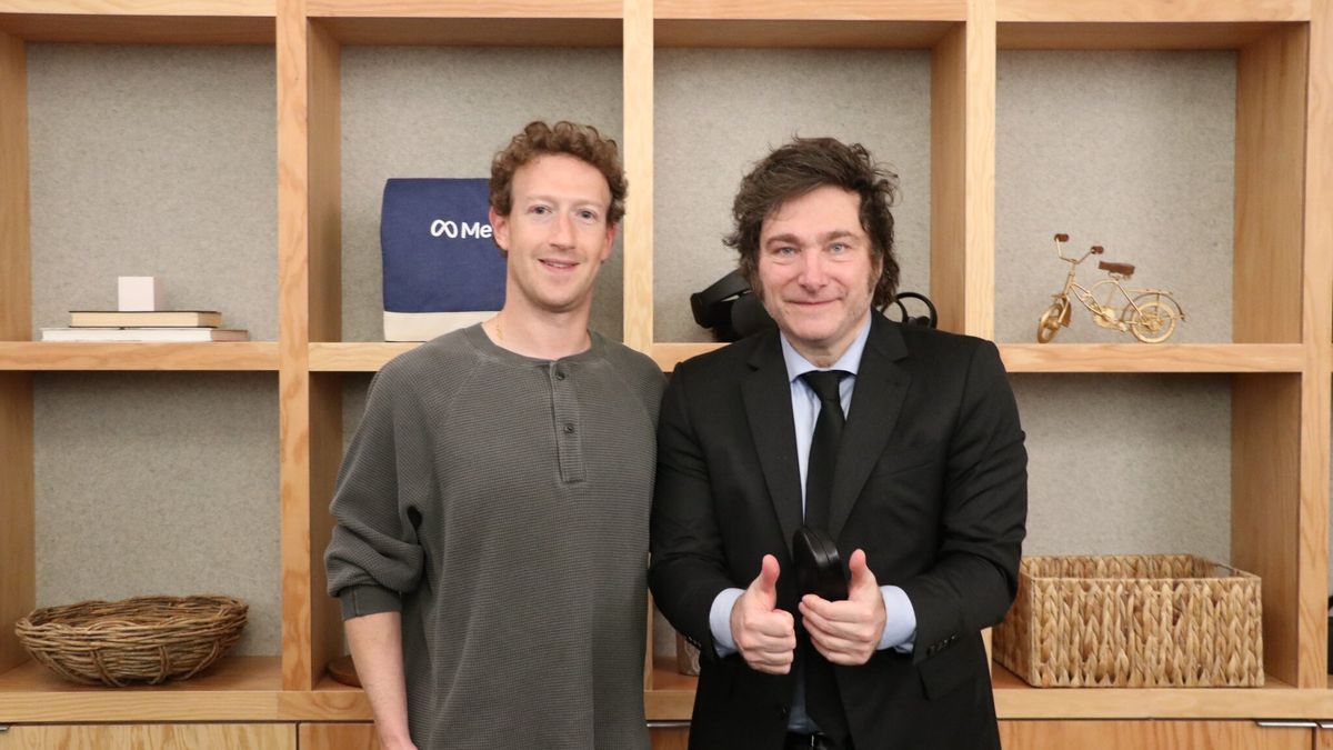 Javier Milei se reunió con Mark Zuckerberg, el fundador de Facebook