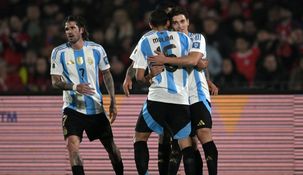 Julián Álvarez grita con alma y vida el gol con la Selección argentina. Julián Álvarez grita con alma y vida el gol con la Selección argentina.