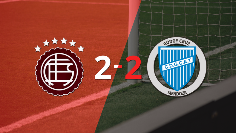 Vibrante 2-2 entre Lanús y Godoy Cruz