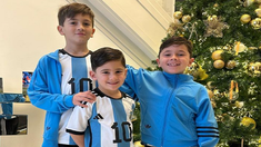 Los hijos de Messi, rumbo al Mundial Qatar 2022. Los hijos de Messi, rumbo al Mundial Qatar 2022.