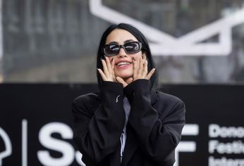 La cantante argentina en su llegada al Festival de Cine de San Sebastián.
