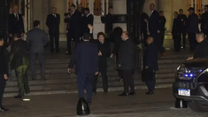 Milei llegó al Colón minutos antes de las 20. Milei llegó al Colón minutos antes de las 20.