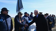 Taiana saludó a los veteranos de Malvinas.