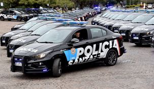 Patrulleros de la Policía de Santa Fe.