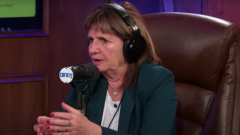 Bullrich y una insólita declaración.