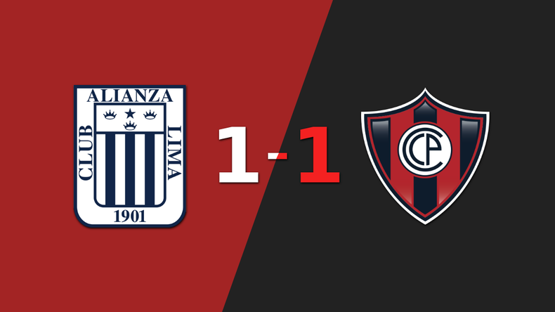 Empate a uno entre Alianza Lima y Cerro Porteño