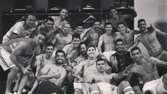 Las fotos del festejo en el vestuario de Argentina tras el paso a semifinales Las fotos del festejo en el vestuario de Argentina tras el paso a semifinales