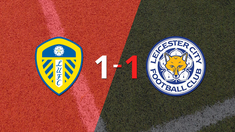 leeds united no pudo en casa ante leicester city y empataron 1-1