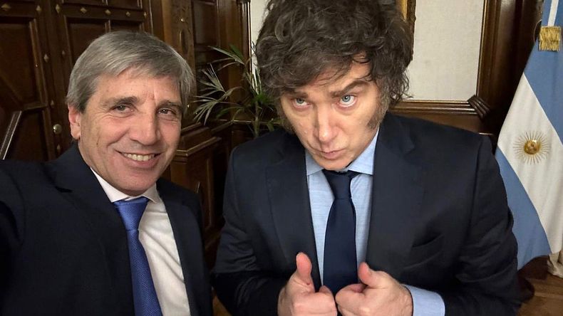 Javier Milei y su ministro de Econom&iacute;a, Luis Caputo, aseguran que la inflaci&oacute;n comenzar&aacute; a ceder a partir de la desaceleraci&oacute;n de abril.&nbsp;