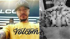 Sebastián Ortega se tatuó su apellido en la espalda. Sebastián Ortega se tatuó su apellido en la espalda.