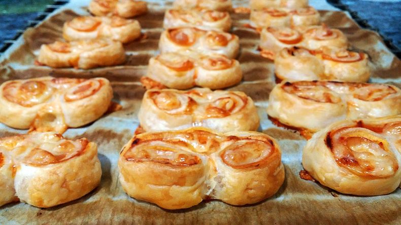Las palmeritas tienen un nuevo aliado con una receta impensada: el jamón y queso.