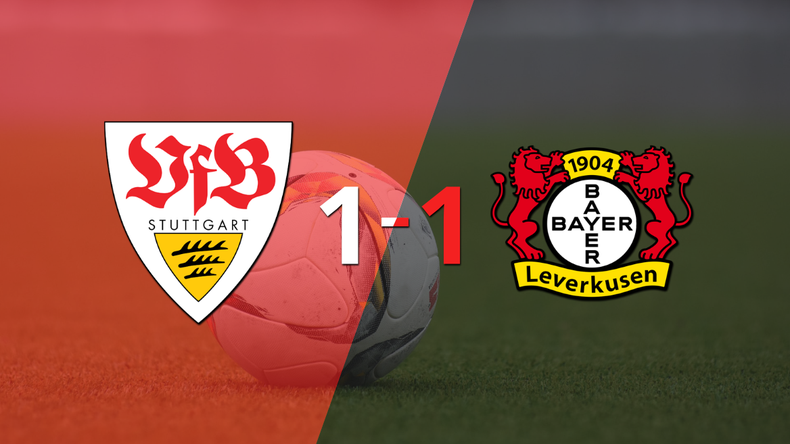 Reparto de puntos en el empate a uno entre Stuttgart y Bayer Leverkusen