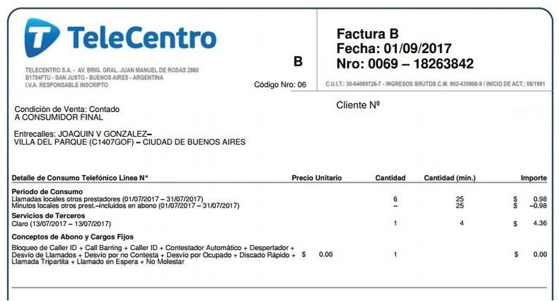 Cómo pagar una factura vencida de Telecentro.