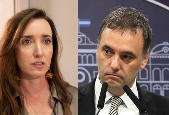 Victoria Villarruel y Manuel Adorni. Victoria Villarruel y Manuel Adorni.