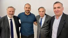 Miguel Ángel Pichetto formó parte de la reunion con Eduardo, hijo de Jair Bolsonaro.&nbsp;