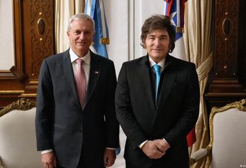 José Antonio Kast junto a Javier Milei. José Antonio Kast junto a Javier Milei.