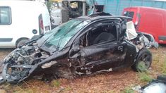 Así quedó el Peugeot 206 que conducía Leiva Villalba. Así quedó el Peugeot 206 que conducía Leiva Villalba.