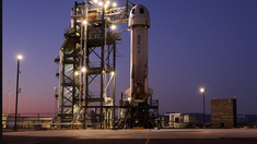 photoUn cohete de la empresa Blue Origin de Jeff Bezos se estrelló luego del despegue