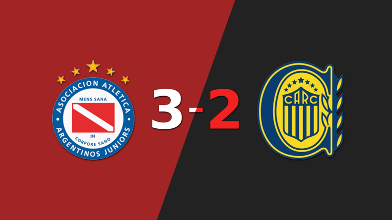 A puro gol, Argentinos Juniors se quedó con la victoria frente a Rosario Central por 3 a 2