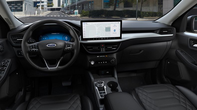 Interior de Ford Kuga.